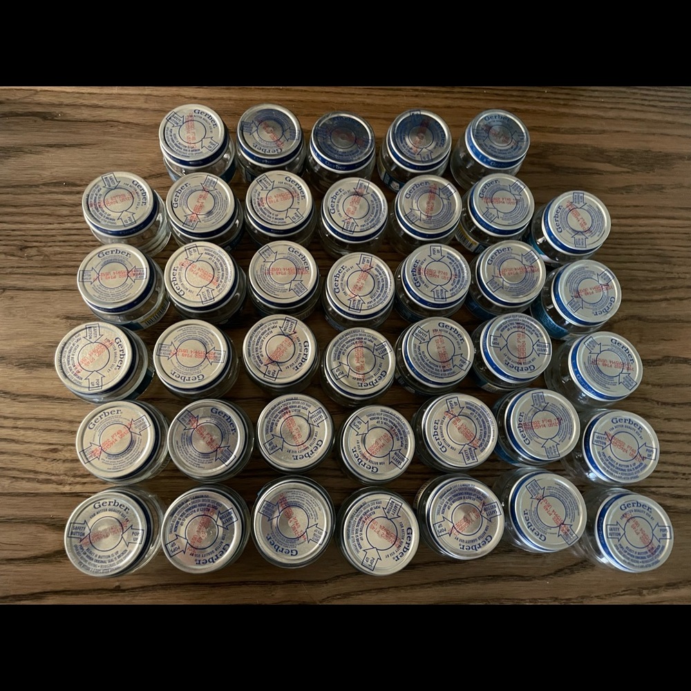 40 Empty Baby Food Jars